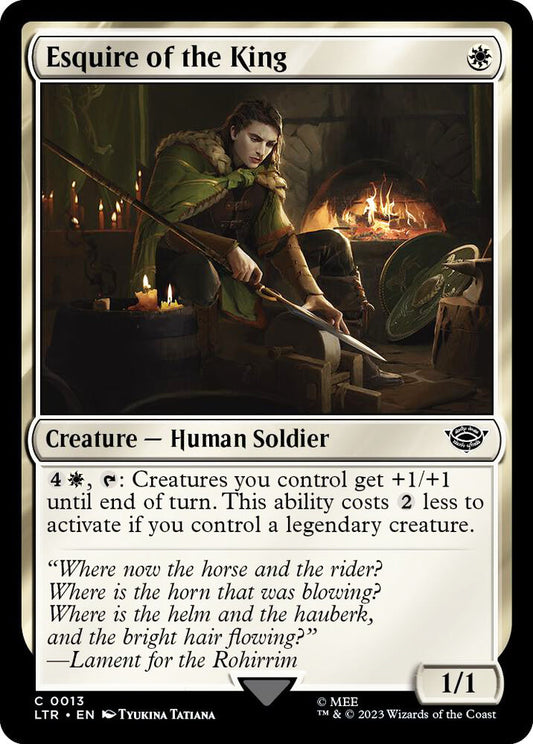 Esquire of the King LTR Creature Human Soldier NM