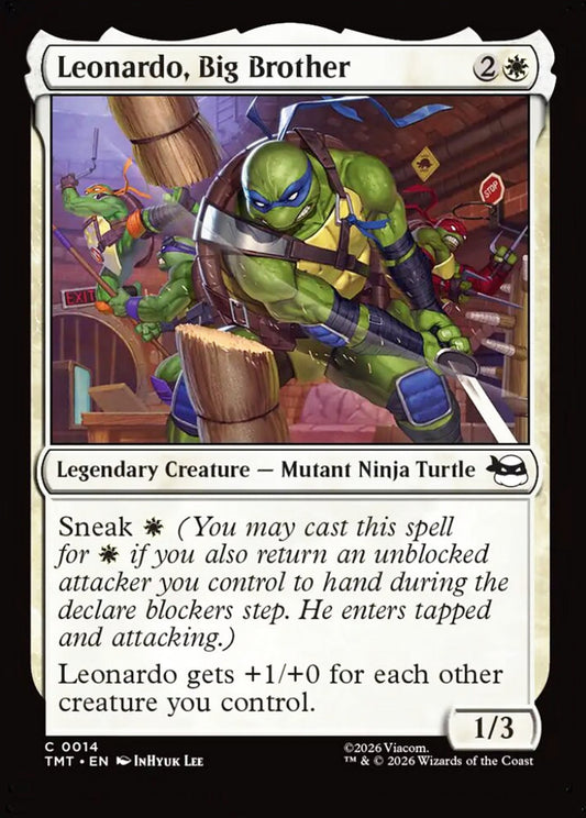 Leonardo, Big Brother TMT Legendary Creature Mutant Ninja Turtle NM