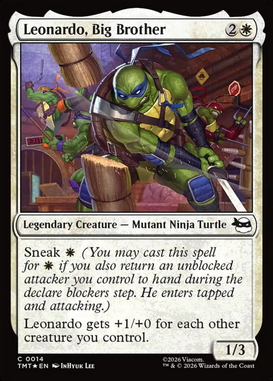 Leonardo, Big Brother TMT Legendary Creature Mutant Ninja Turtle *Foil* NM