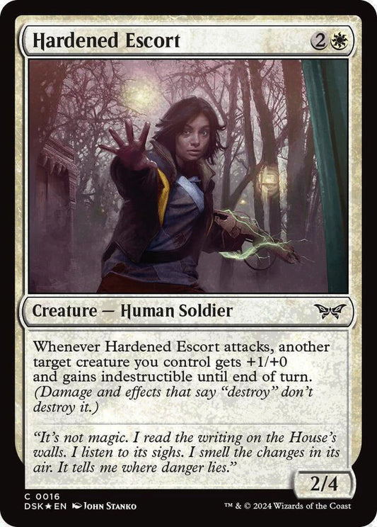 Hardened Escort DSK Creature Human Soldier *Foil* NM