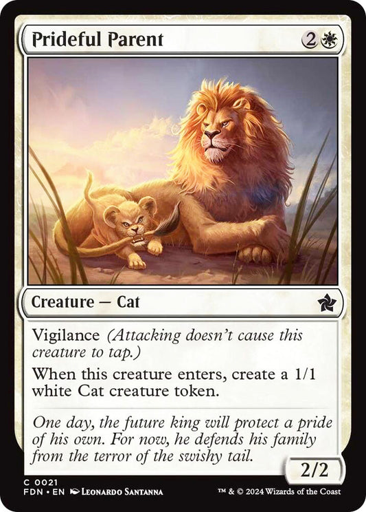 Prideful Parent FDN Creature Cat NM
