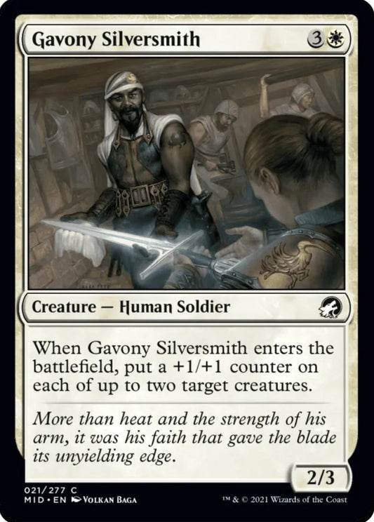 Gavony Silversmith MID Creature Human Soldier NM