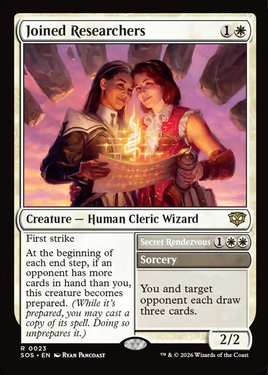 Joined Researchers SOS Creature Human Cleric Wizard NM