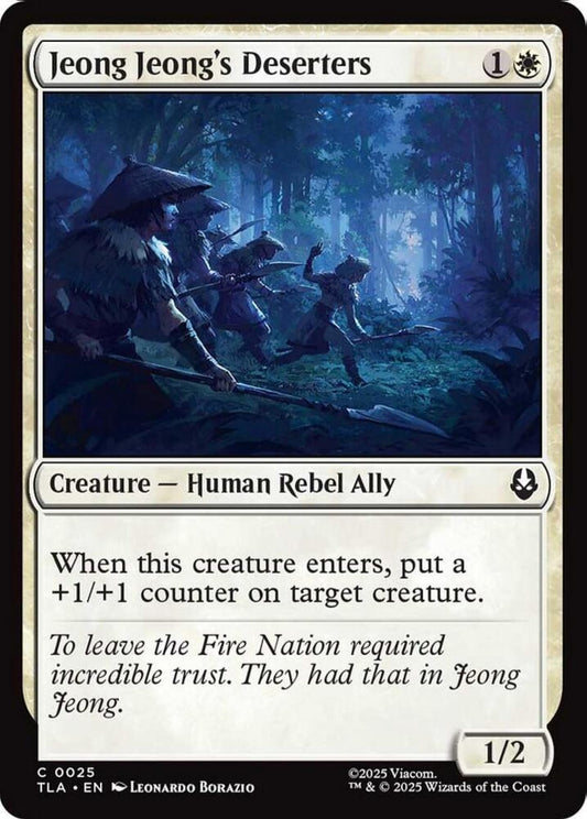 Jeong Jeong's Deserters TLA Creature Human Rebel Ally NM