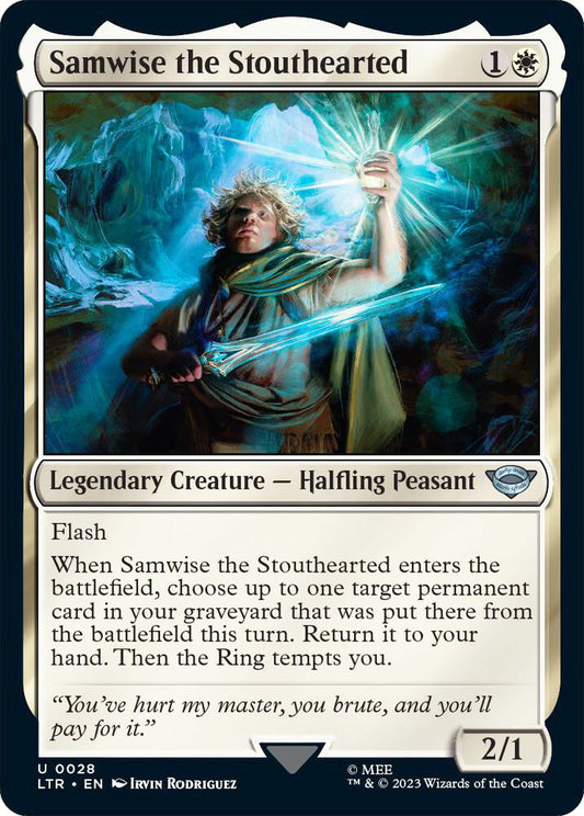 Samwise the Stouthearted LTR Legendary Creature Halfling Peasant NM