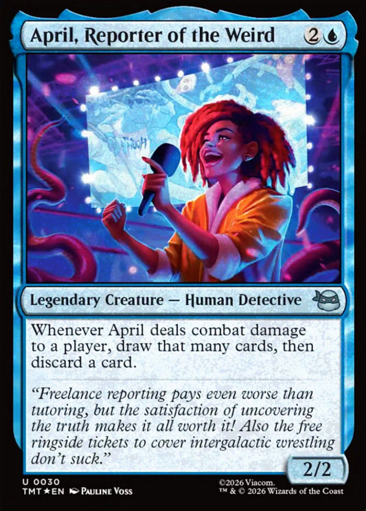 April, Reporter of the Weird TMT Legendary Creature Human Detective *Foil* NM