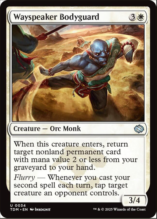 Wayspeaker Bodyguard TDM Creature Orc Monk NM