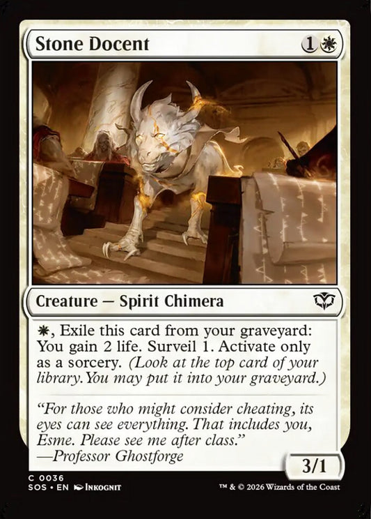 Stone Docent SOS Creature Spirit Chimera NM