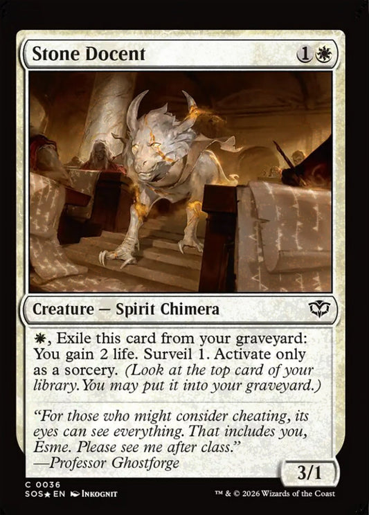 Stone Docent SOS Creature Spirit Chimera *Foil* NM