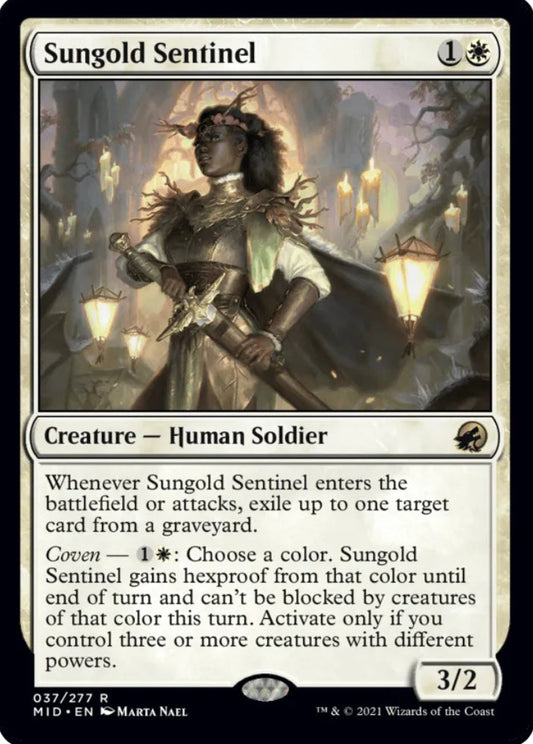 Sungold Sentinel MID Creature Human Soldier NM