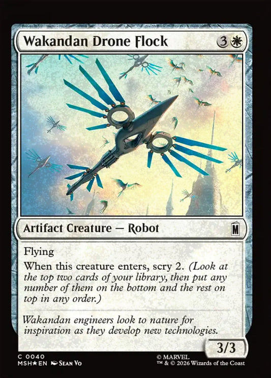 Wakandan Drone Flock MSH Artifact Creature Robot *Foil* NM