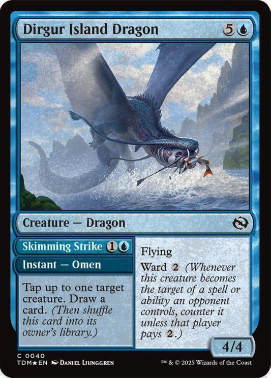Dirgur Island Dragon TDM Creature Dragon *Foil* NM