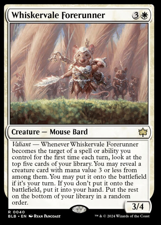 Whiskervale Forerunner BLB Creature Mouse Bard NM