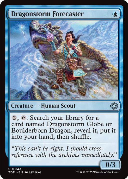 Dragonstorm Forecaster TDM Creature Human Scout NM