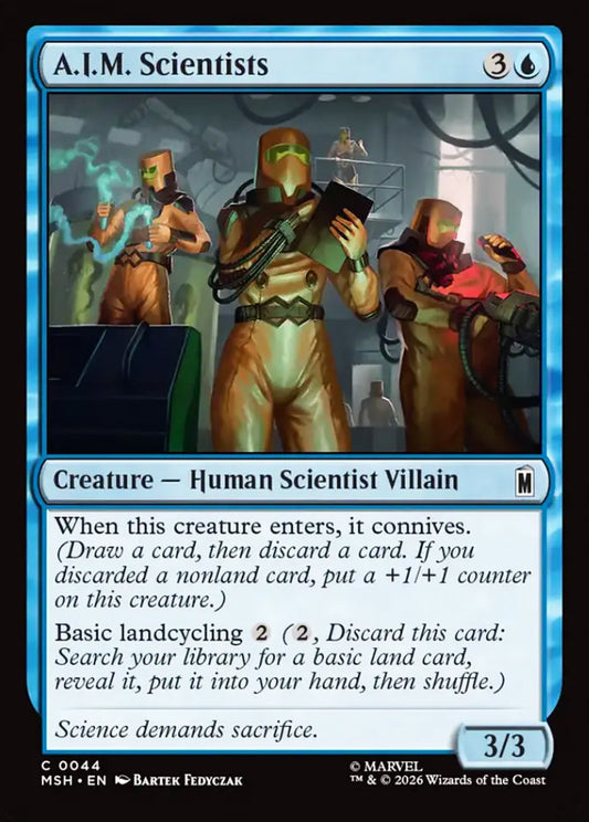 A.I.M. Scientists MSH Creature Human Scientist Villain NM