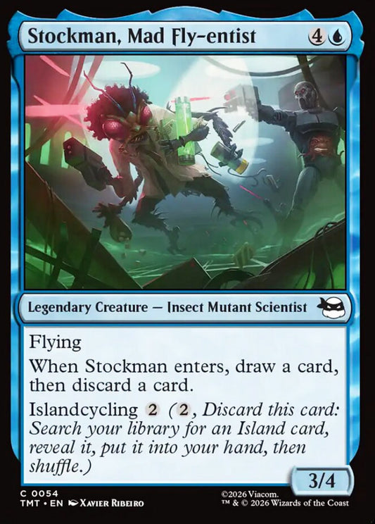 Stockman, Mad Fly-entist TMT Legendary Creature Insect Mutant Scientist NM