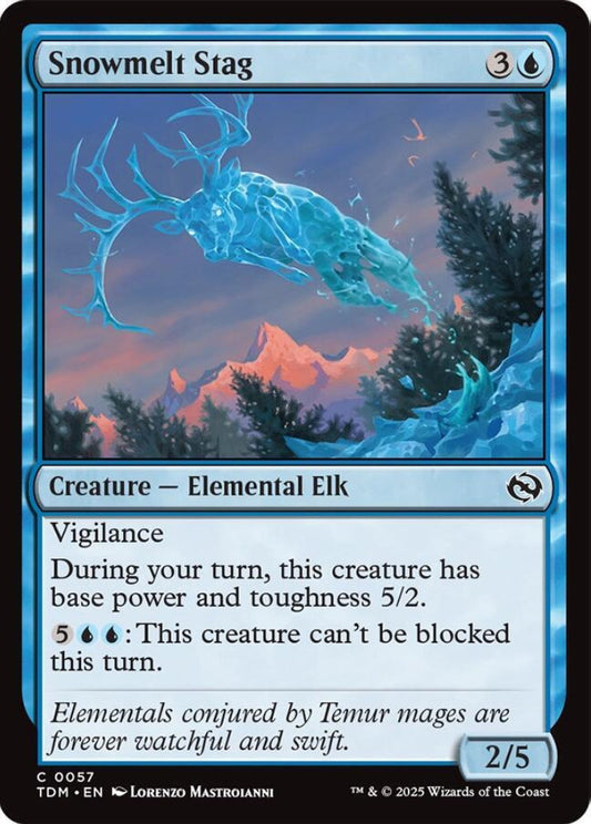Snowmelt Stag TDM Creature Elemental Elk NM