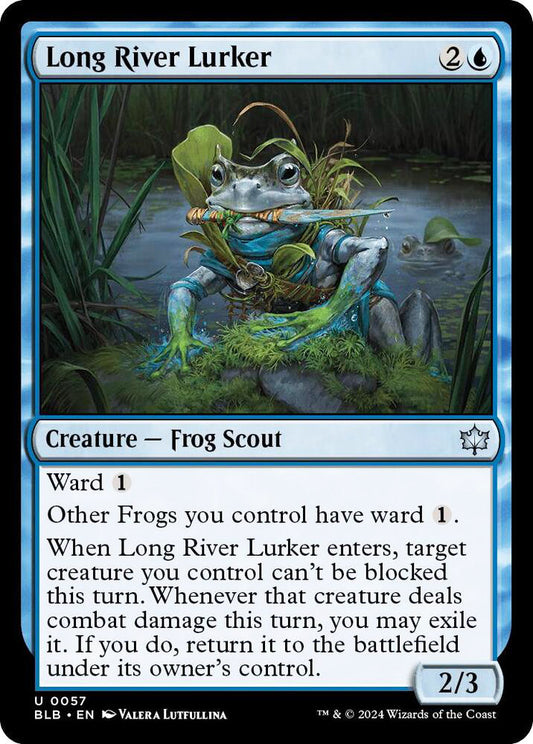 Long River Lurker BLB Creature Frog Scout NM