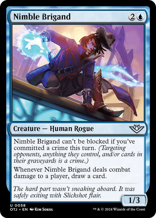 Nimble Brigand OTJ Creature Human Rogue NM