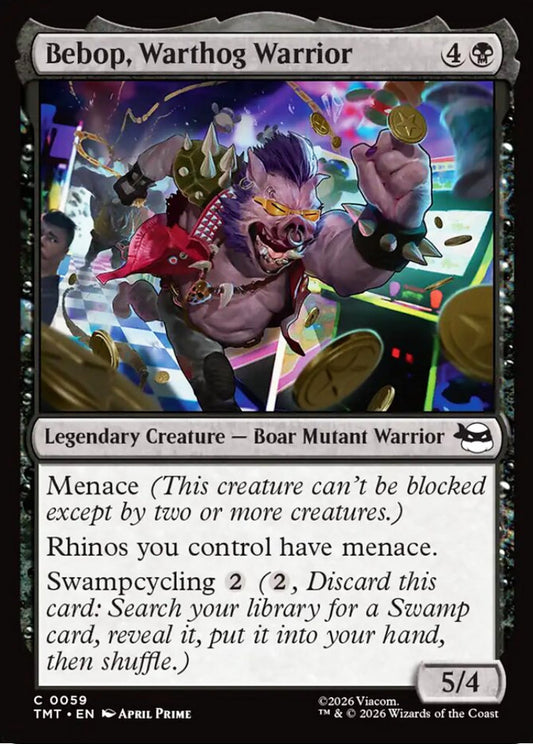 Bebop, Warthog Warrior TMT Legendary Creature Boar Mutant Warrior NM