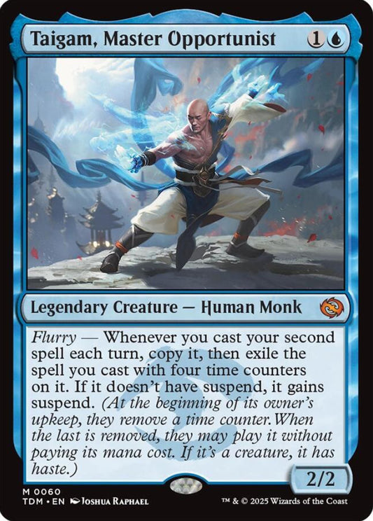 Taigam Master Opportunist TDM Legendary Creature Human Monk NM