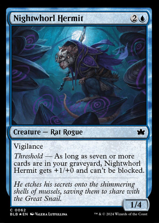 Nightwhorl Hermit BLB Creature Rat Rogue *Foil* NM