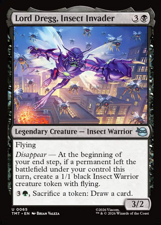 Lord Dregg, Insect Invader TMT Legendary Creature Insect Warrior NM