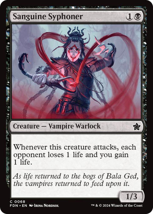Sanguine Syphoner FDN Creature Vampire Warlock NM