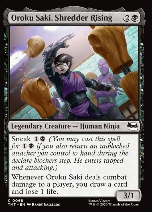 Oroku Saki, Shredder Rising TMT Legendary Creature Human Ninja NM
