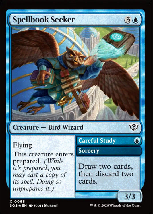 Spellbook Seeker SOS Creature Bird Wizard *Foil* NM