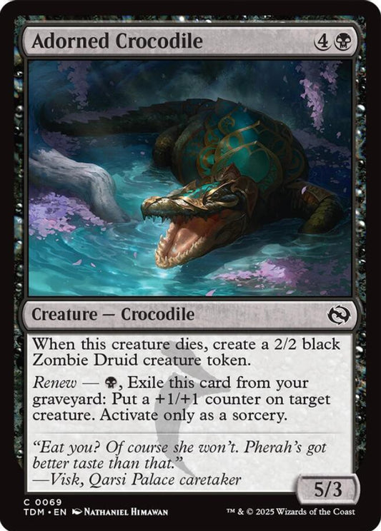 Adorned Crocodile TDM Creature Crocodile NM