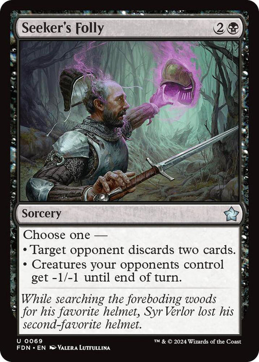 Seeker's Folly FDN Sorcery NM