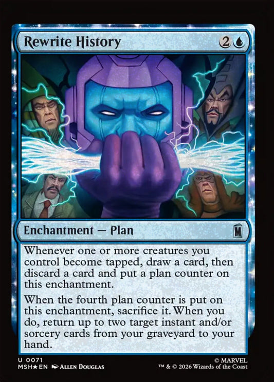 Rewrite History MSH Enchantment Plan *Foil* NM