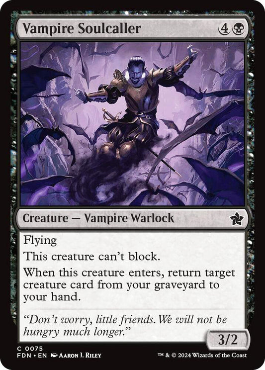 Vampire Soulcaller FDN Creature Vampire Warlock NM