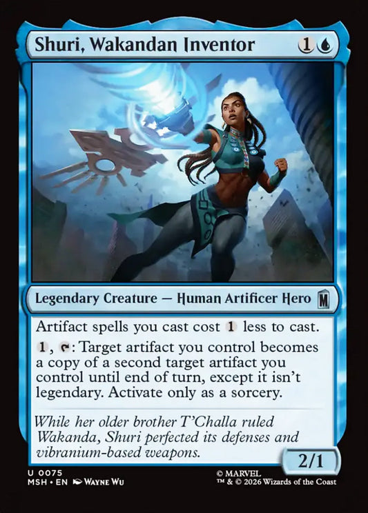 Shuri, Wakandan Inventor MSH Legendary Creature Human Artificer Hero NM