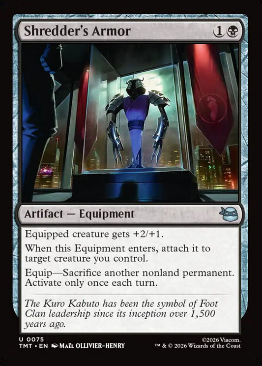 Shredder's Armor TMT Artifact Equipment NM