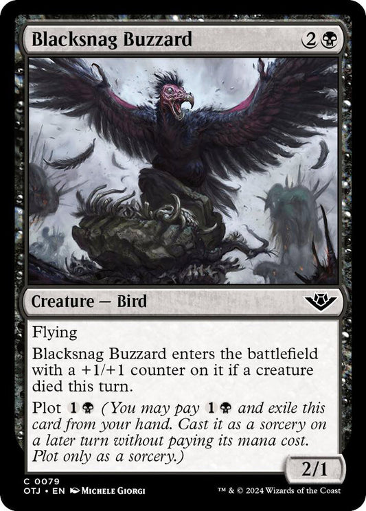 Blacksnag Buzzard Creature Bird OTJ NM