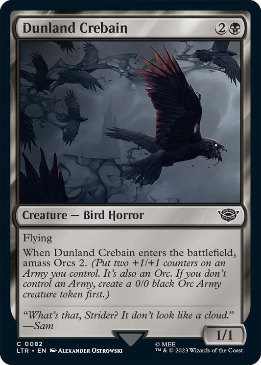 Dunland Crebain LTR Creature Bird Horror NM