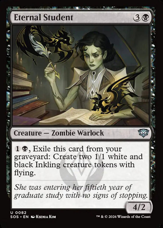Eternal Student SOS Creature Zombie Warlock NM