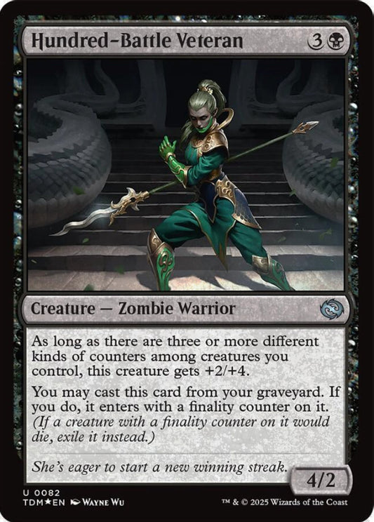 Hundred-Battle Veteran TDM Creature Zombie Warrior *Foil* NM
