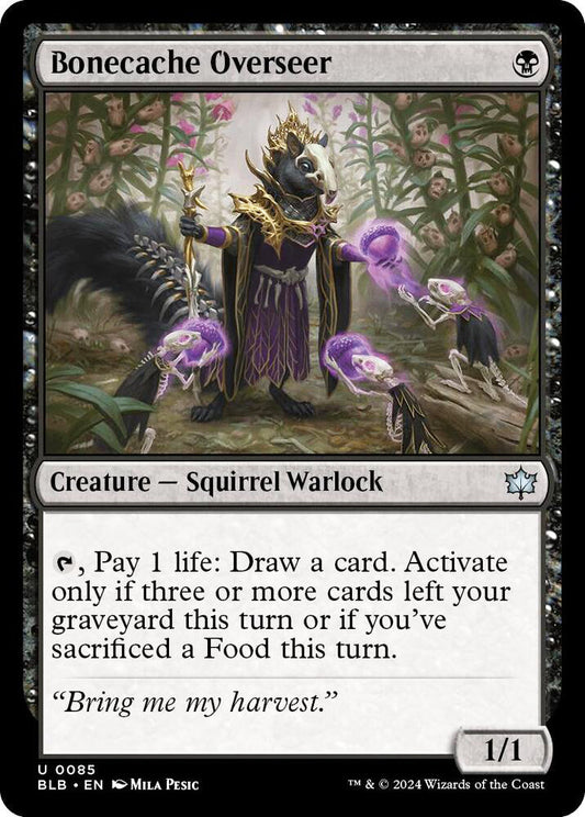 Bonecache Overseer BLB Creature Squirrel Warlock NM