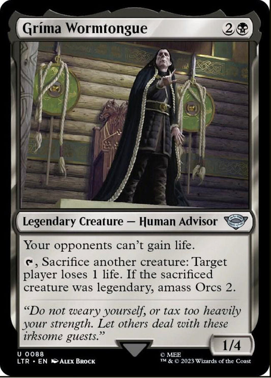 Grima Wormtongue LTR Legendary Creature Human Advisor NM