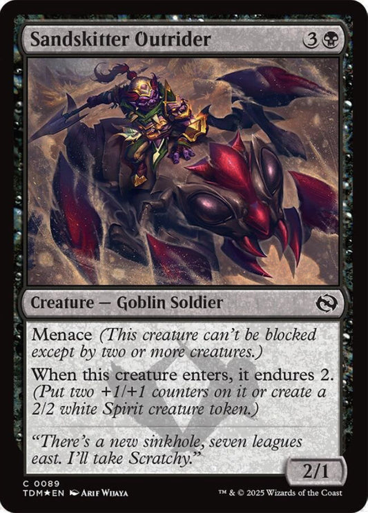 Sandskitter Outrider TDM Creature Goblin Soldier *Foil* NM