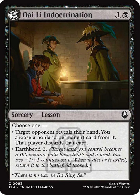 Dai Li Indoctrination TLA Sorcery Lesson NM
