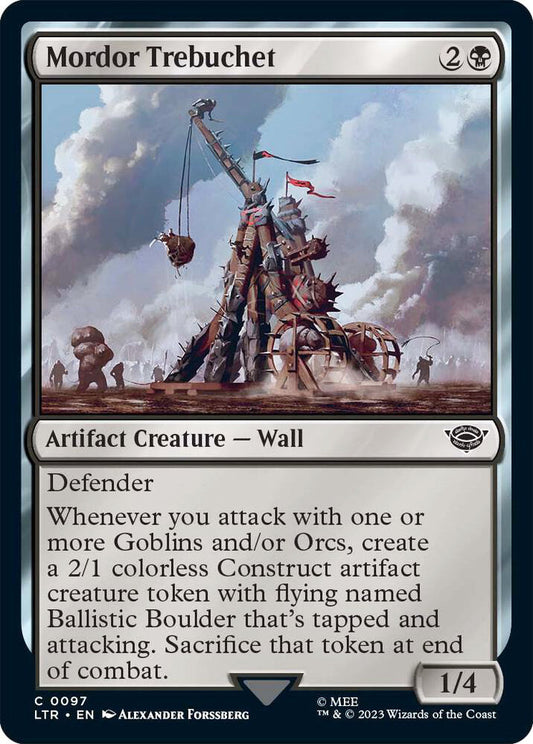 Mordor Trebuchet LTR Artifact Creature Wall NM