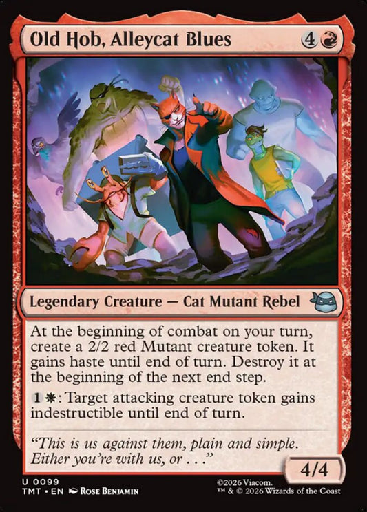Old Hob, Alleycat Blues TMT Legendary Creature Cat Mutant Rebel NM