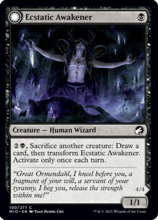 Ecstatic Awakener/Awoken Demon MID Creature Human Wizard/Demon NM