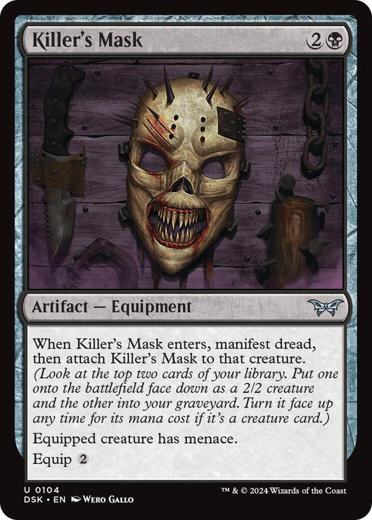 Killer's Mask DSK Artifact Equipment NM