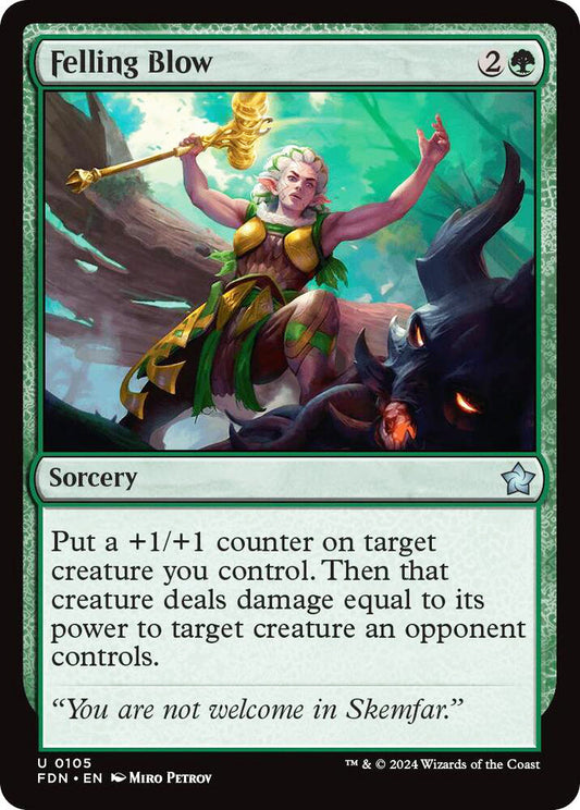 Felling Blow FDN Sorcery NM