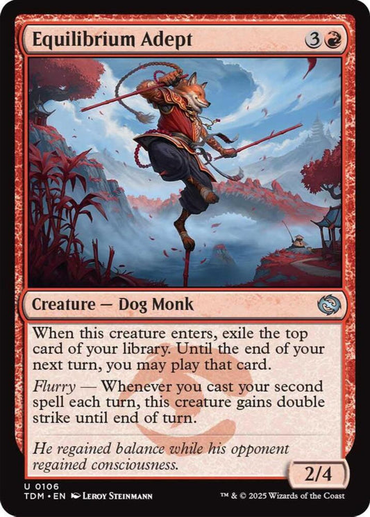 Equilibrium Adept TDM Creature Dog Monk NM